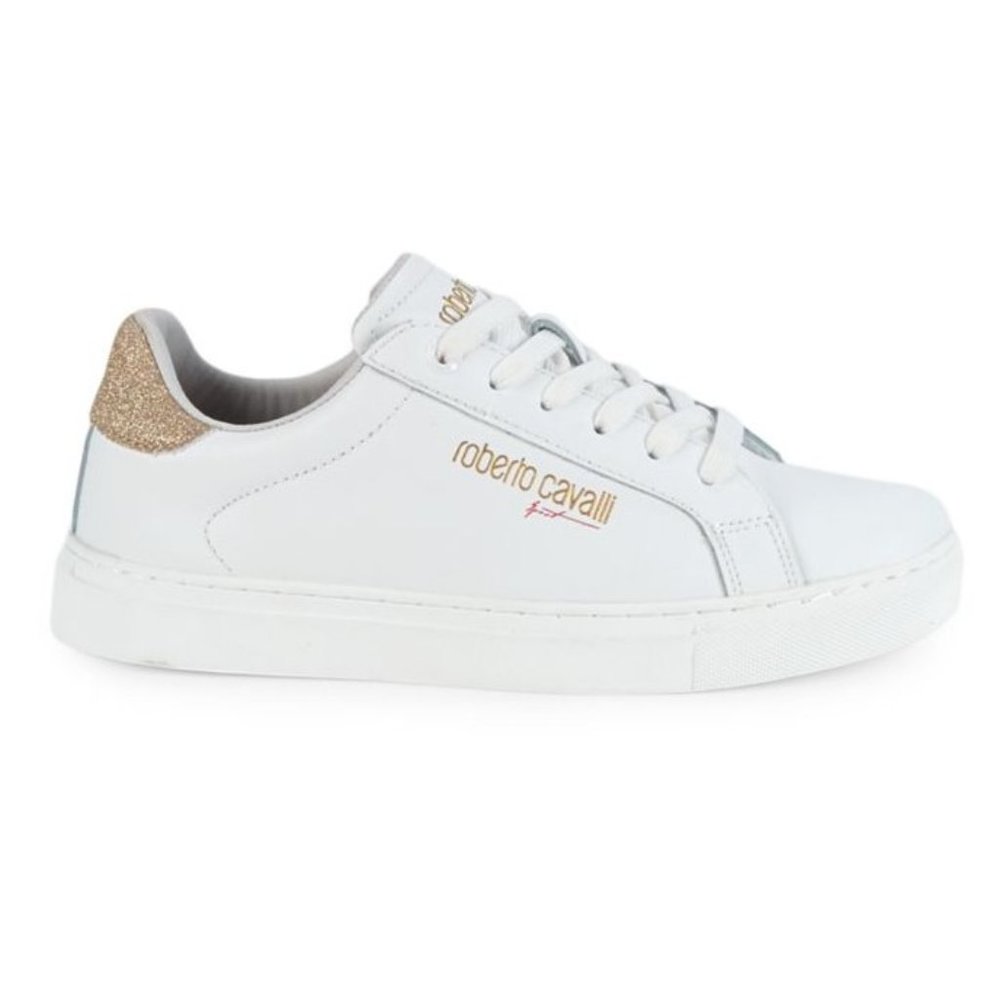 ROBERTO CAVALLI Sport Glitter-Heel, Low-Cut Sneakers